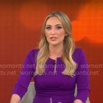 Kelly O’Grady’s purple dress on CBS Mornings