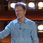 Kevin Bacon’s denim western shirt on The Kelly Clarkson Show