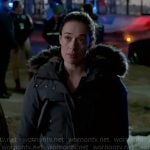 Kim's blue padded jacket on Chicago PD
