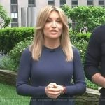 Kit’s mixed media pleated dress on Access Hollywood