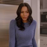 Layla’s blue knit sweater on All American