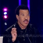 Lionel Richie’s black fur jacket on American Idol