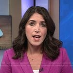 Liz’s purple suede blazer on Today