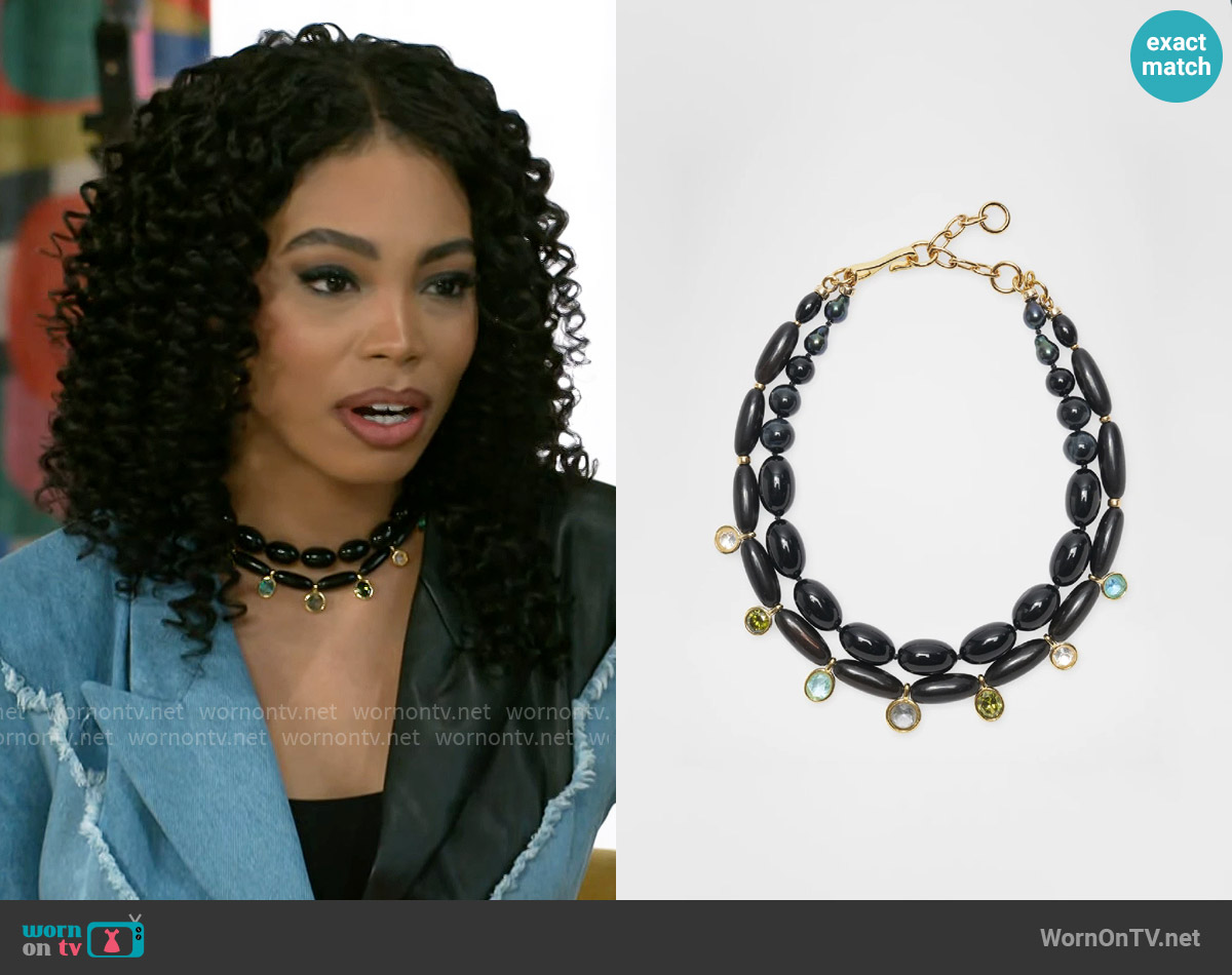 Lizzie Fortunato Elegance In Craft Collar worn by Chelsea Hamilton (RhonniRose Mantilla) on Beyond the Gates