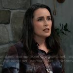 Lois’s abstract print shirt on General Hospital