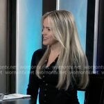 Lulu’s black button front top on General Hospital