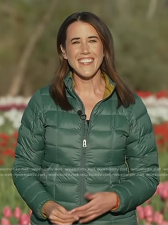 Maggie Vespa's green puffer jacket on Today