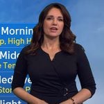 Maria’s black ring waist detail dress on Today