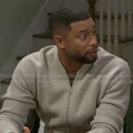 Martin’s knit bomber jacket on Beyond the Gates