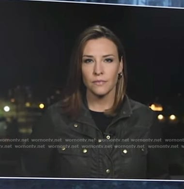 Mary's brown field jacket on Good Morning America