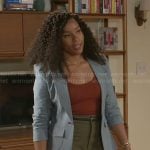 Naomi’s denim blazer on Beyond the Gates