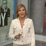Kate Snow’s white tweed jacket on NBC News Daily