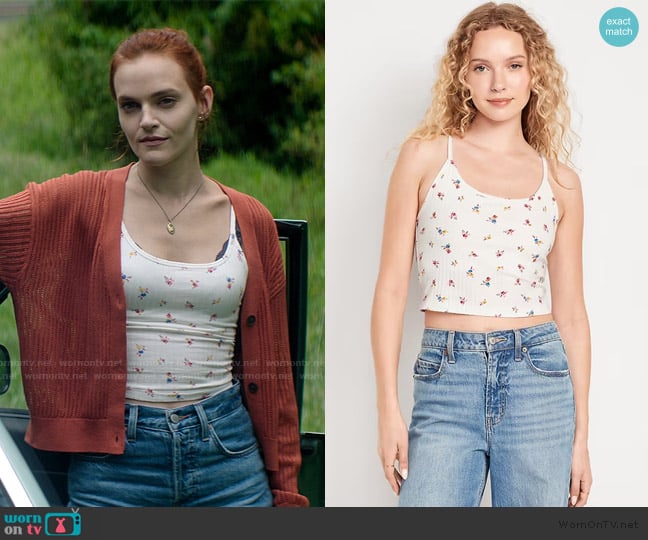 Old Navy Fitted Ribbed Cami worn by Bronte (Madeline Brewer) on You