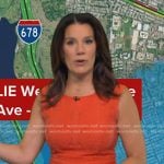 Heather’s orange flare dress on Good Morning America