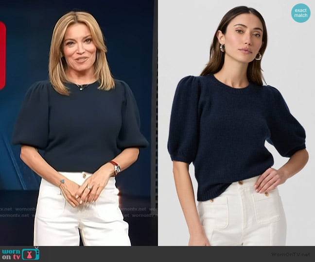 Paige Lucerne Top worn by Kit Hoover on Access Hollywood