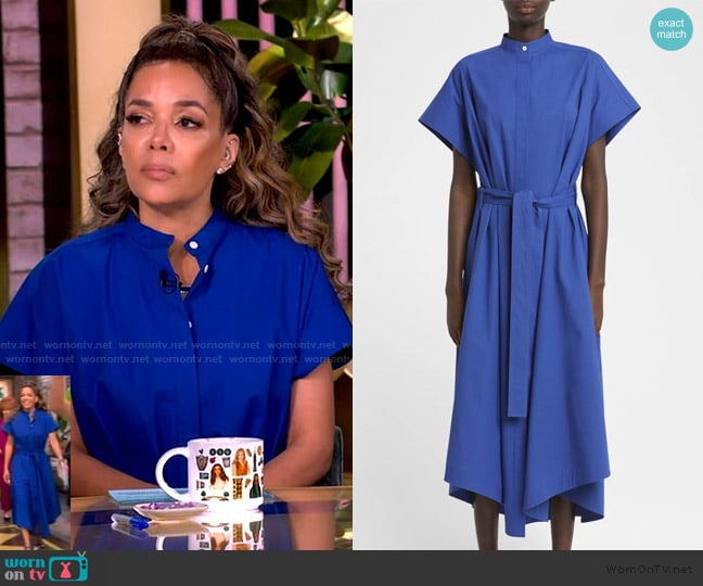Proenza Schouler Walker midi dress worn by Sunny Hostin on The View