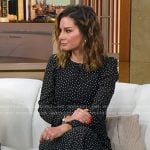 Rebecca’s black polka dot dress on Good Morning America