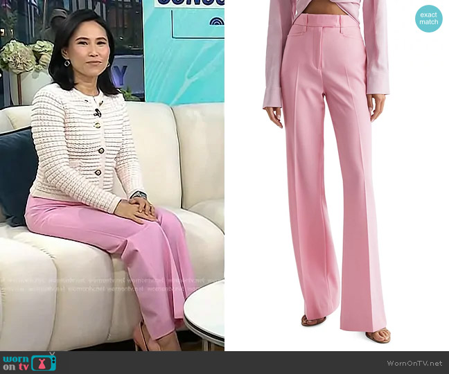 Reiss Blair Wide Leg Pants worn by Vicky Nguyen on Today