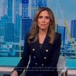 Rhiannon’s navy blazer with gold buttons on Good Morning America