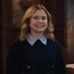 Sam’s navy patch pocket sweater on Ghosts