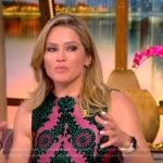 Sara’s pink jacquard paisley top on The View