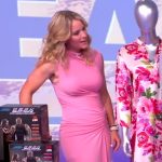Sara’s pink ruched maxi dress on The View