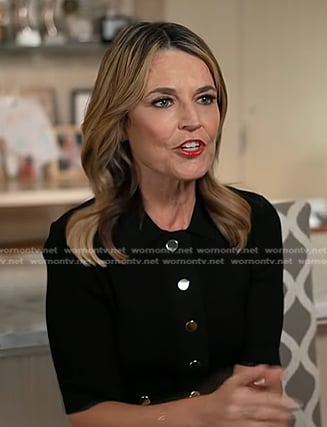 Savannah's black polo dress on Today