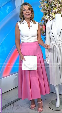 Savannah's pink sandals on Today