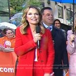 Savannah’s red coat on Today