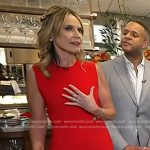 Savannah’s red rosette dress on Today