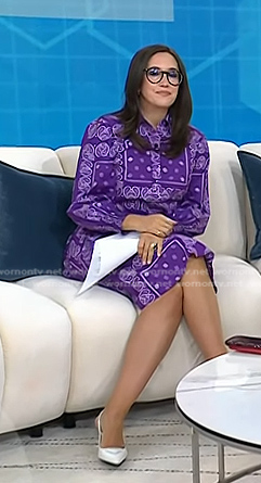 Savannah's white slingback pumps on Today
