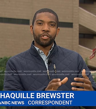 Shaquille Brewster's quilted jacket on Today