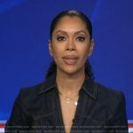 Shirleen’s denim wrap dress on Good Morning America