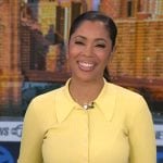 Shirleen Allicot’s yellow ribbed polo top on Good Morning America