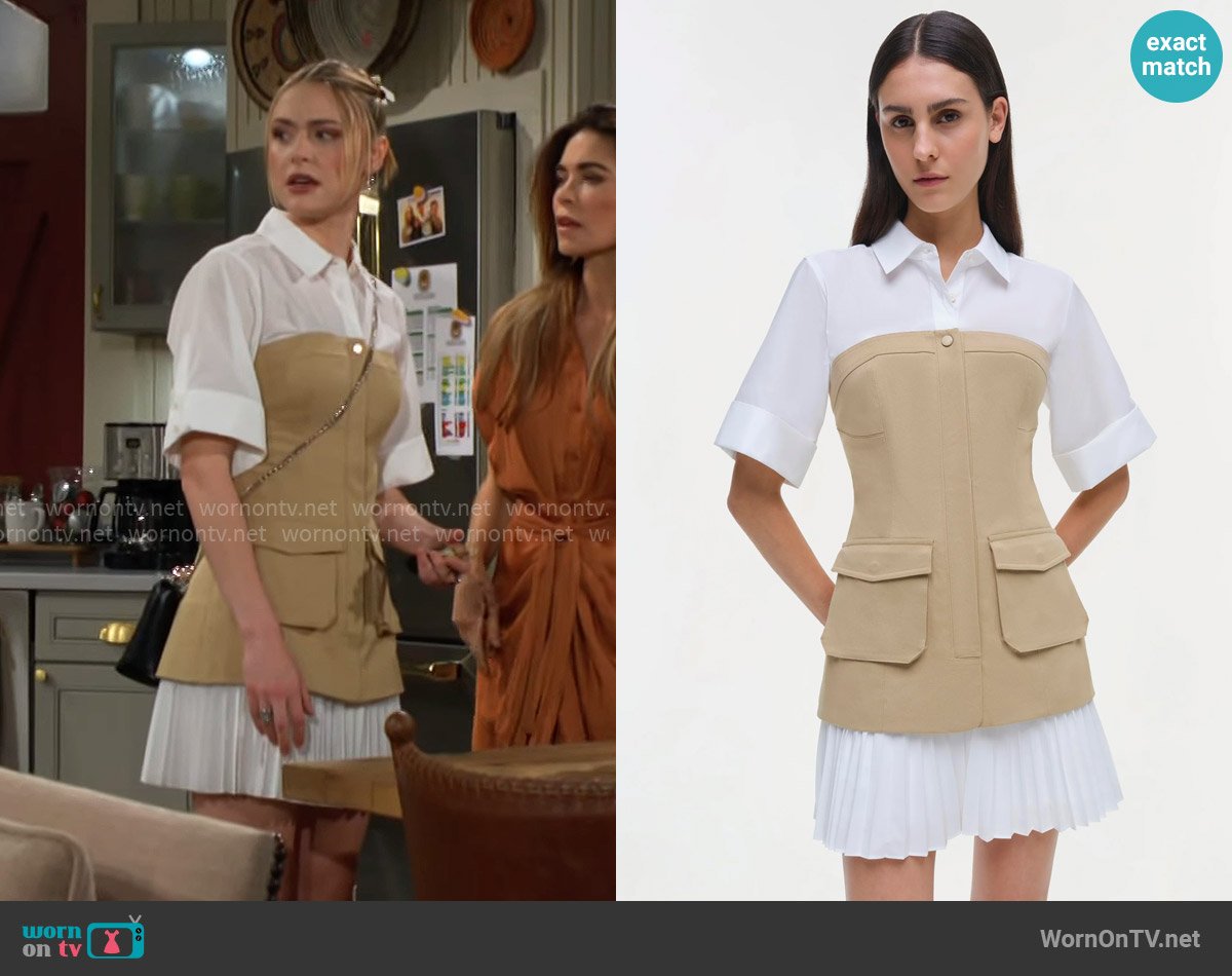 Simkhai Crosby Dress worn by Claire Grace (Hayley Erin) on The Young and the Restless