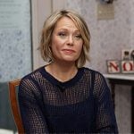 Dylan’s navy star open knit sweater on Today