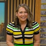 Ginger’s multicolor striped polo dress on Good Morning America