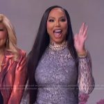 Tamar Braxton’s metallic mini dress on The Jennifer Hudson Show