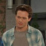 Tate’s green plaid shirt on Days of our Lives