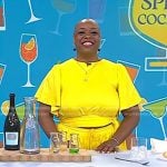Tiffanie Barriere’s yellow cropped top and pants on Today