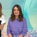 Tina Fey’s purple sweater and sequin skirt on Today