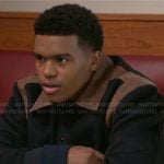 Tyrell’s navy and brown jacket on Beyond the Gates