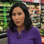 Vicky’s purple ribbed polo top on NBC News Daily