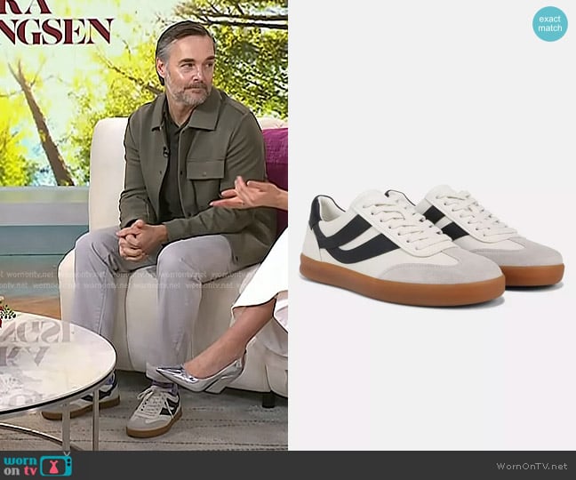 Vince Oasis Sneaker in Whitefoam/ Nightblue worn by Will Forte on Today