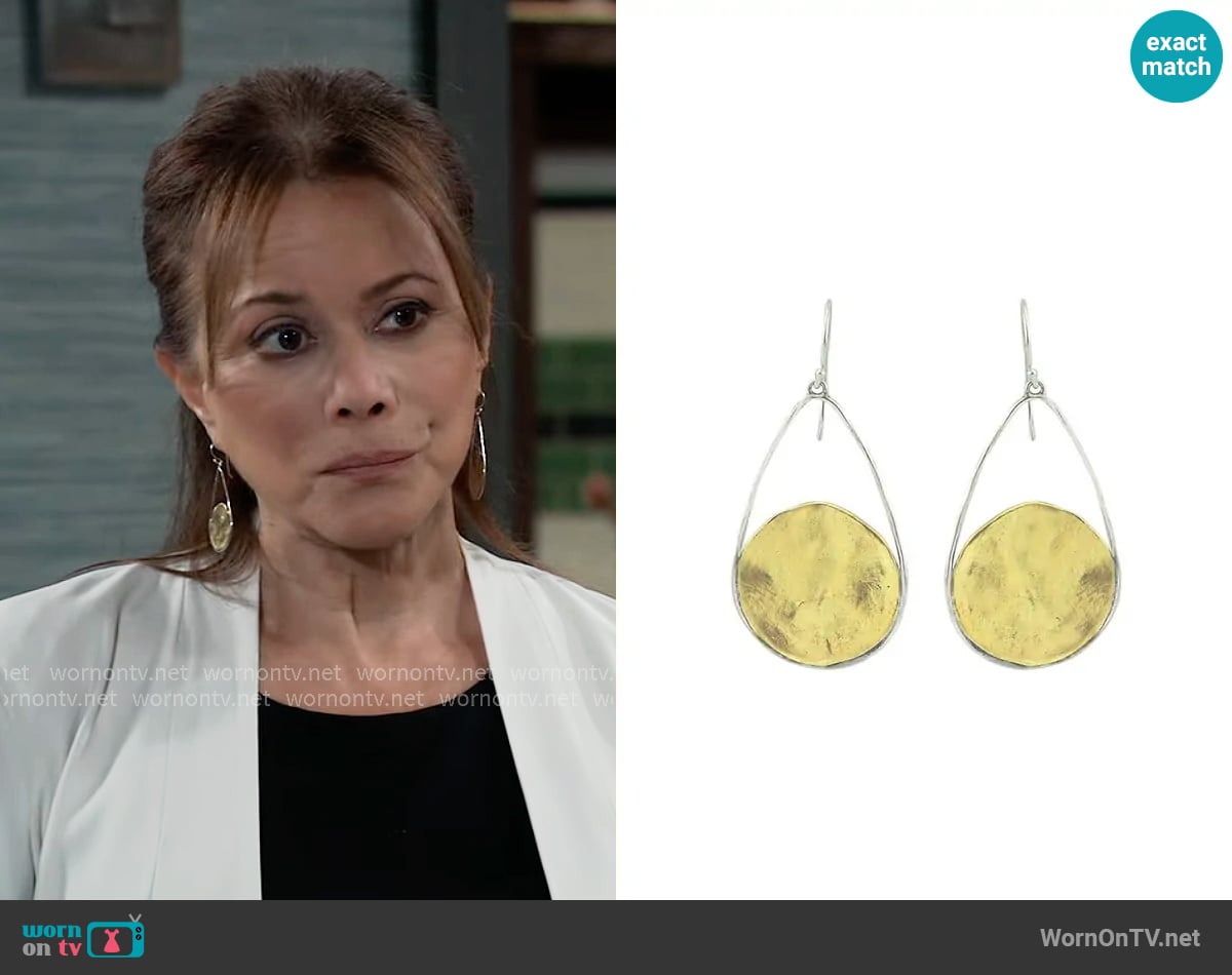 Waxing Poetic Nomad Earrings worn by Alexis Davis (Nancy Lee Grahn) on General Hospital
