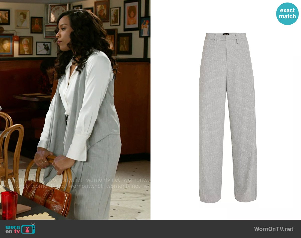 AS by DF Luxembourg Baggy Trousers worn by Naomi Hamilton Hawthorne (Arielle Prepetit) on Beyond the Gates