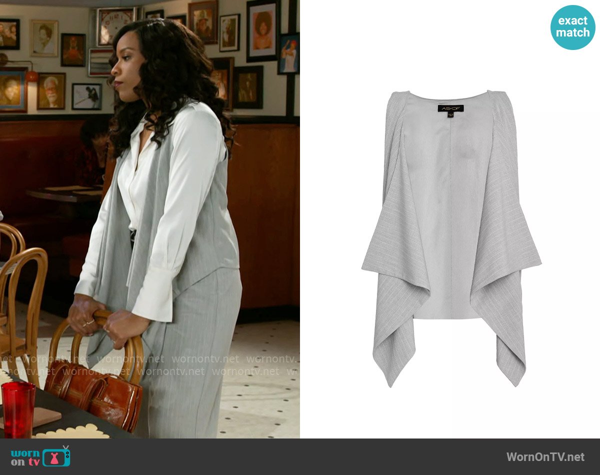 AS by DF Luxembourg Vest worn by Naomi Hamilton Hawthorne (Arielle Prepetit) on Beyond the Gates