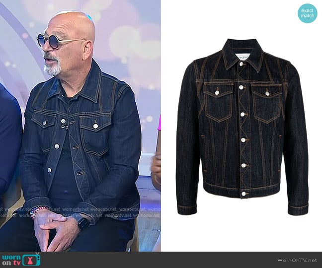 Alexander McQueen Spread-collar Denim Jacket worn by Howie Mandel on Today