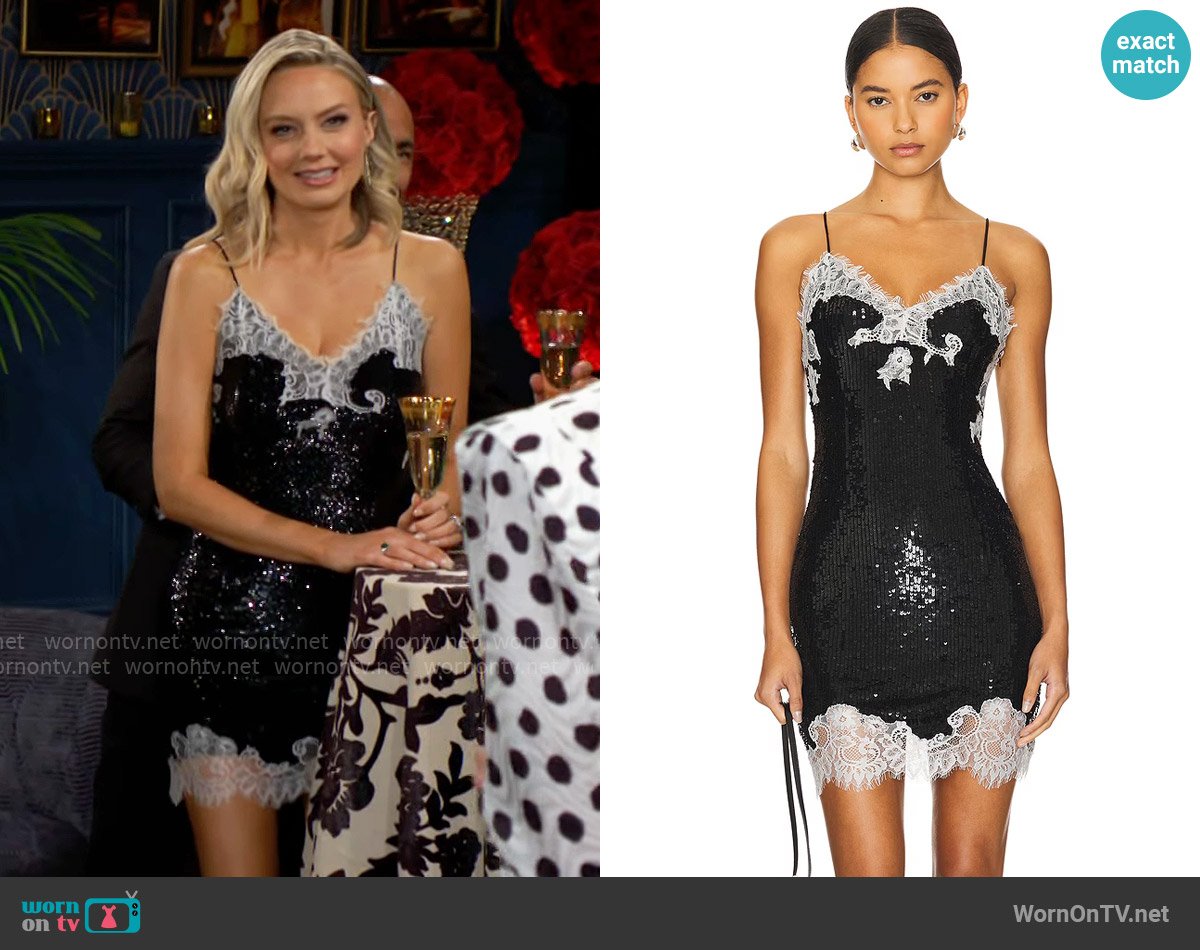 Alice + Olivia Harley Dress worn by Abby Newman (Melissa Ordway) on The Young and the Restless