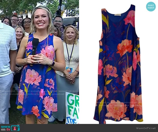 Everly Floral Shift Dress worn by Dylan Dreyer on Today